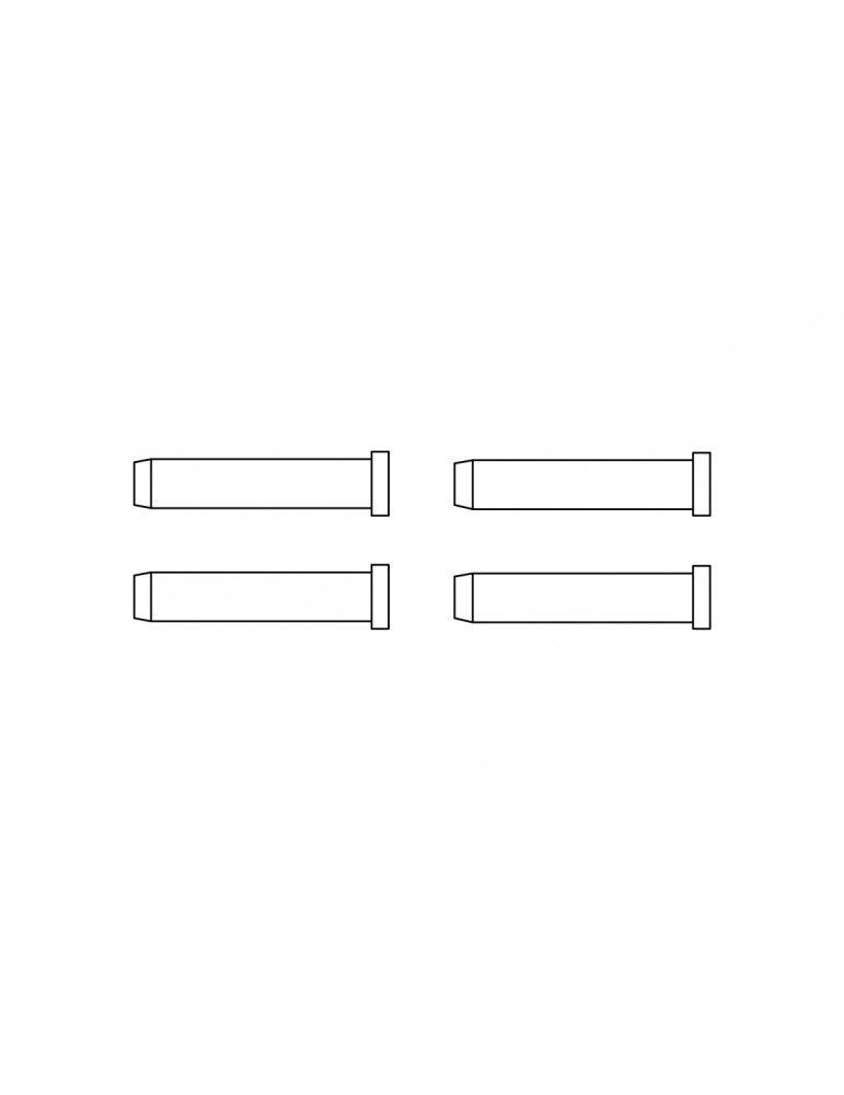 Front wheel fixed shaft 4pcs