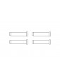 Front wheel fixed shaft 4pcs