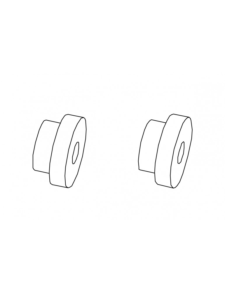 Rear wheel outer shaft sleeve (outer) 2pcs