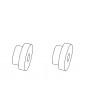 Rear wheel outer shaft sleeve (outer) 2pcs