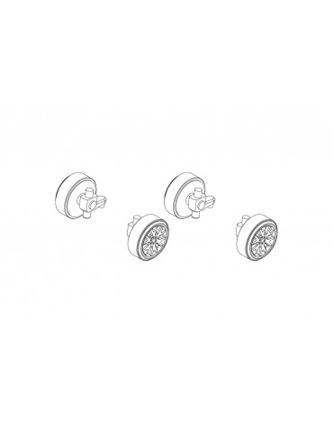 Left and Right Front Wheels *2pcs