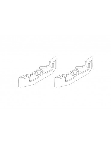 Metal headlight fixing base *2pcs