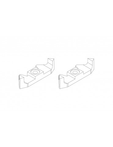 Plastic headlight fixing seat *2pcs