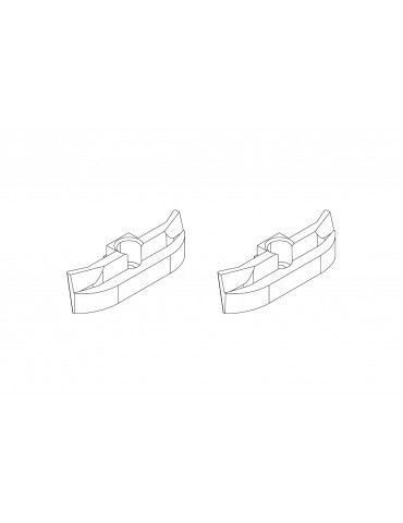 Metal headlight fixing base *2pcs