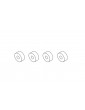 C75 Gear axle sleeve 4pcs