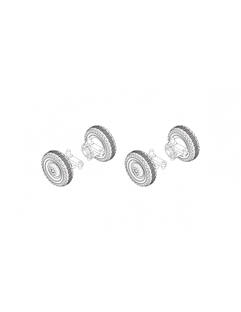 C50 Front wheel set 2PCS