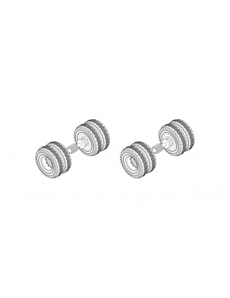 C50 Rear wheel set 2PCS