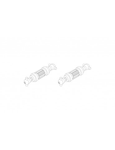 C50 Front axle 2PCS