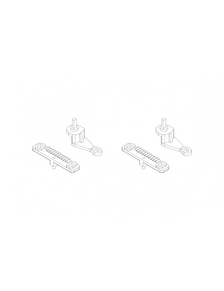 C50 Steering rack and arm 2 + 2 PCS