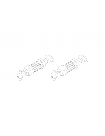 C50 Front axle metal upgrade teeth 2PCS