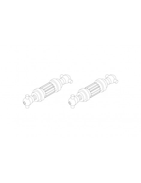 C50 Front axle metal upgrade teeth 2PCS