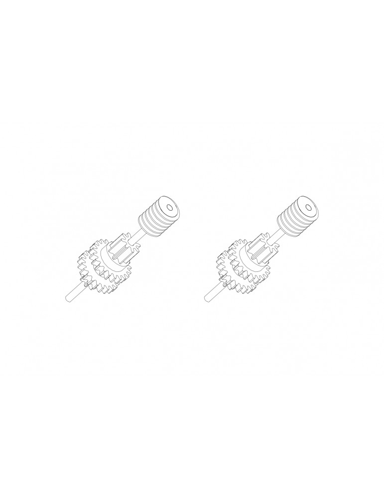 C50 Gear box output metal upgraded teeth 2PCS