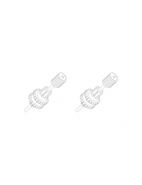 C50 Gear box output metal upgraded teeth 2PCS