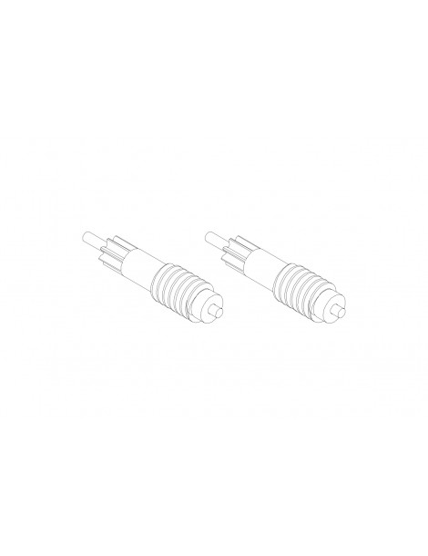 C50 Rear axle metal upgrade teeth 2PCS