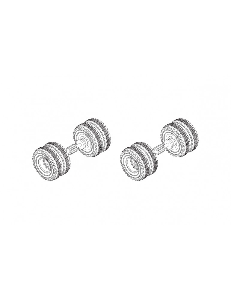 C50 Rear wheel metal upgrade teeth 2PCS