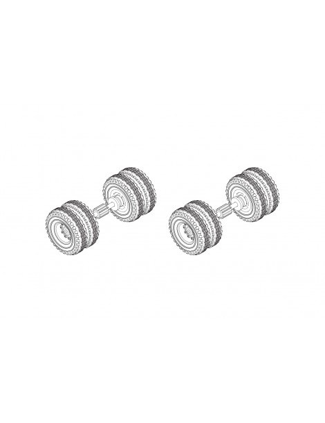 C50 Rear wheel metal upgrade teeth 2PCS