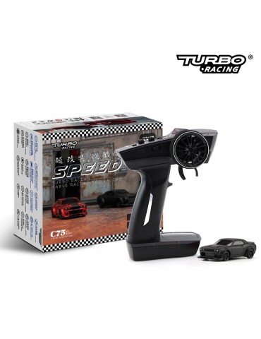 Turbo Racing 1/76 C75 RC Sports Car RTR (Black)