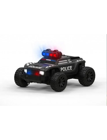 Turbo Racing 1/76 C82 Off-Road Police RC modelis 2WD juodas