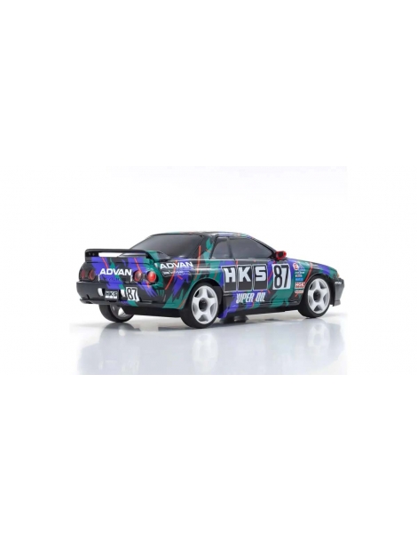 Kyosho Mini-Z AWD Nissan Skyline GT-R R32 HKS #87 1/27 RC drift modelis