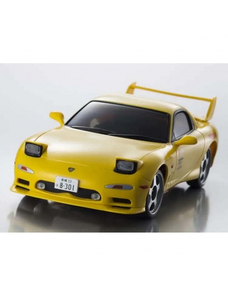 Kyosho First Mini-Z 1:28 Initial D Mazda RX-7 FD3S RC modelis geltonas