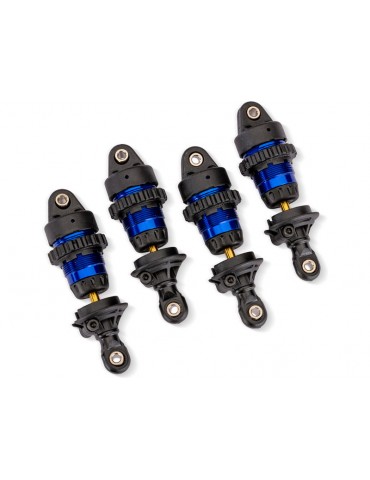 Traxxas Blue Aluminum Mini GTR Short Shocks & Springs (4)
