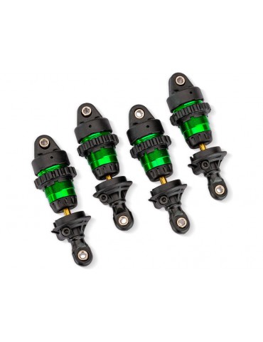 Traxxas Green Aluminum Mini GTR Short Shocks & Springs (4)