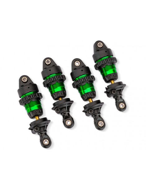 Traxxas Green Aluminum Mini GTR Short Shocks & Springs (4)