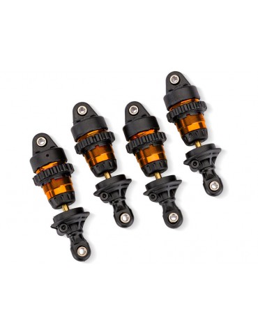 Traxxas Orange Aluminum Mini GTR Short Shocks & Springs (4)