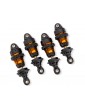 Traxxas Orange Aluminum Mini GTR Short Shocks & Springs (4)