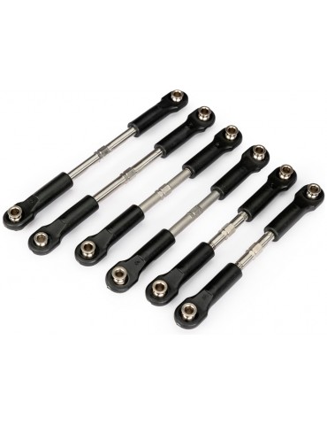 Traxxas titaninės vairo traukės turnbuckles rinkinys 4X4 RC modeliams