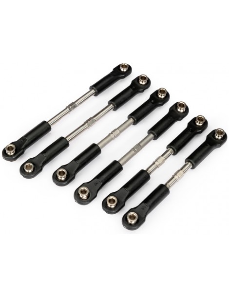 Traxxas titaninės vairo traukės turnbuckles rinkinys 4X4 RC modeliams