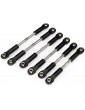 Traxxas titaninės vairo traukės turnbuckles rinkinys 4X4 RC modeliams