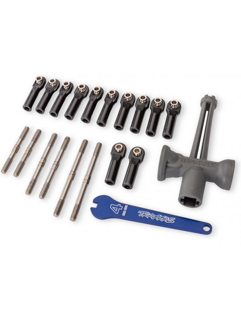Traxxas titaninės vairo traukės turnbuckles rinkinys 4X4 RC modeliams