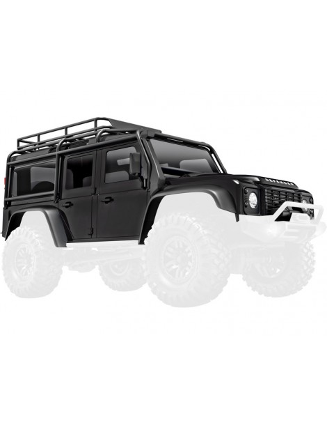 Traxxas TRX-4M Land Rover Defender RC modelio juodas kėbulas 9712-BLK