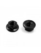 4mm Aluminium Serrated Lock Nut 10pcs (BK)