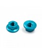 4mm Aluminium Serrated Lock Nut 10pcs (LB)