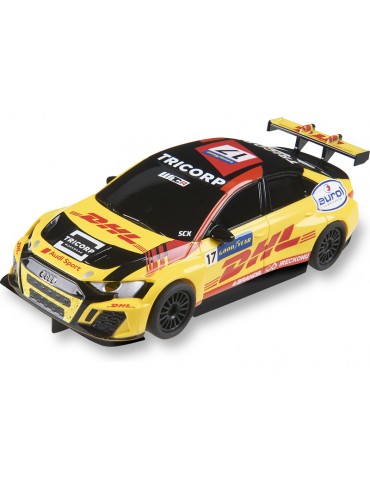 SCX Compact Audi RS3 LMS TCR Berthon 1:43 lenktyninis modeliukas trasoms