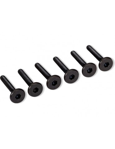 Traxxas Screws, M3x20mm flat-head machine (hex drive) (6)