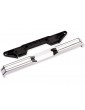 Traxxas Bumper, rear, chrome/ support (fits Bigfoot 8 X-Truck)
