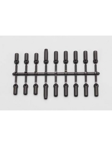 Yokomo Rod End Plastic Parts (Black)