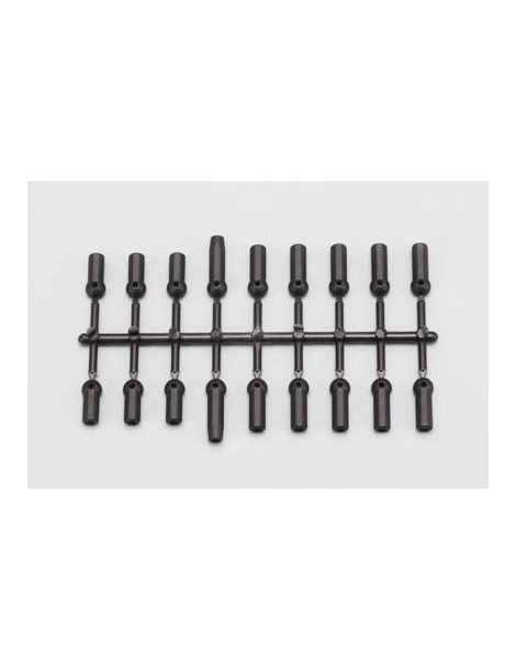Yokomo Rod End Plastic Parts (Black)