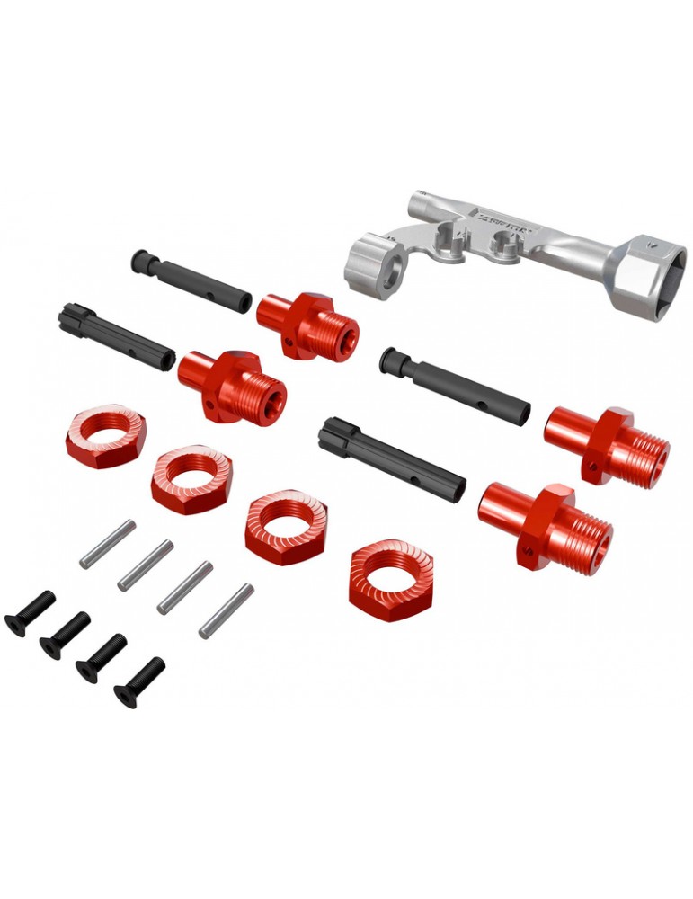 Arrma 17mm Wheel Hex Conversion for Threaded Axles (+10mm Offset)