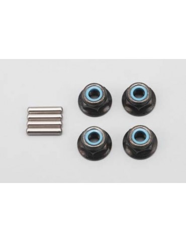 Yokomo Wheel Hub Pin & Nut (4pcs each)