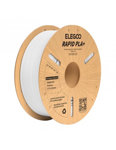 3D spausdinimo siūlas PLA+ Rapid 1.75mm baltas 1kg – ELEGOO – CyborgShop