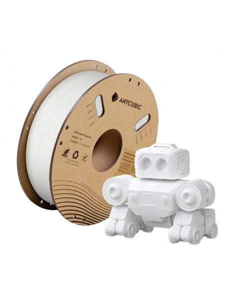 3D spausdinimo siūlas PLA High Speed 1.75mm baltas 1kg – Anycubic – CyborgShop