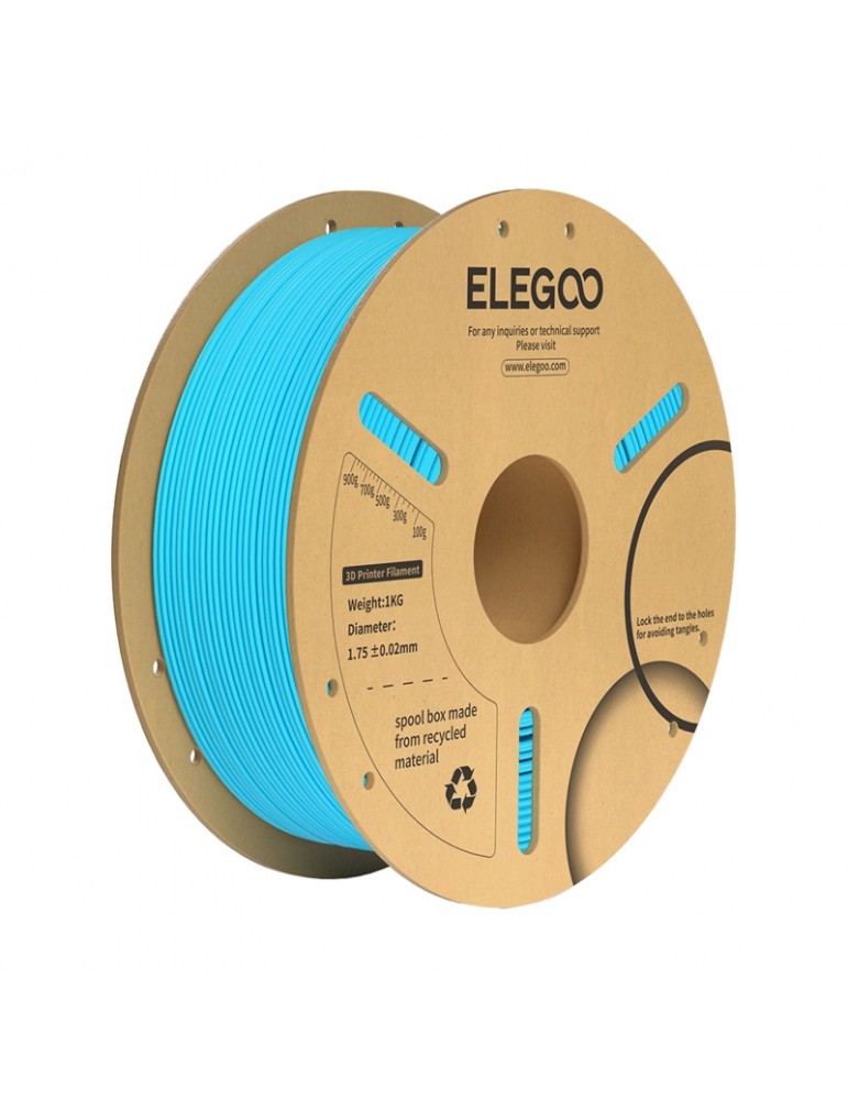 3D spausdinimo siūlas ELEGOO PLA Plius mėlyna 1.75mm 1kg – CyborgShop