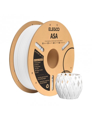 3D spausdinimo siūlas ELEGOO ASA balta 1.75mm 1kg – CyborgShop