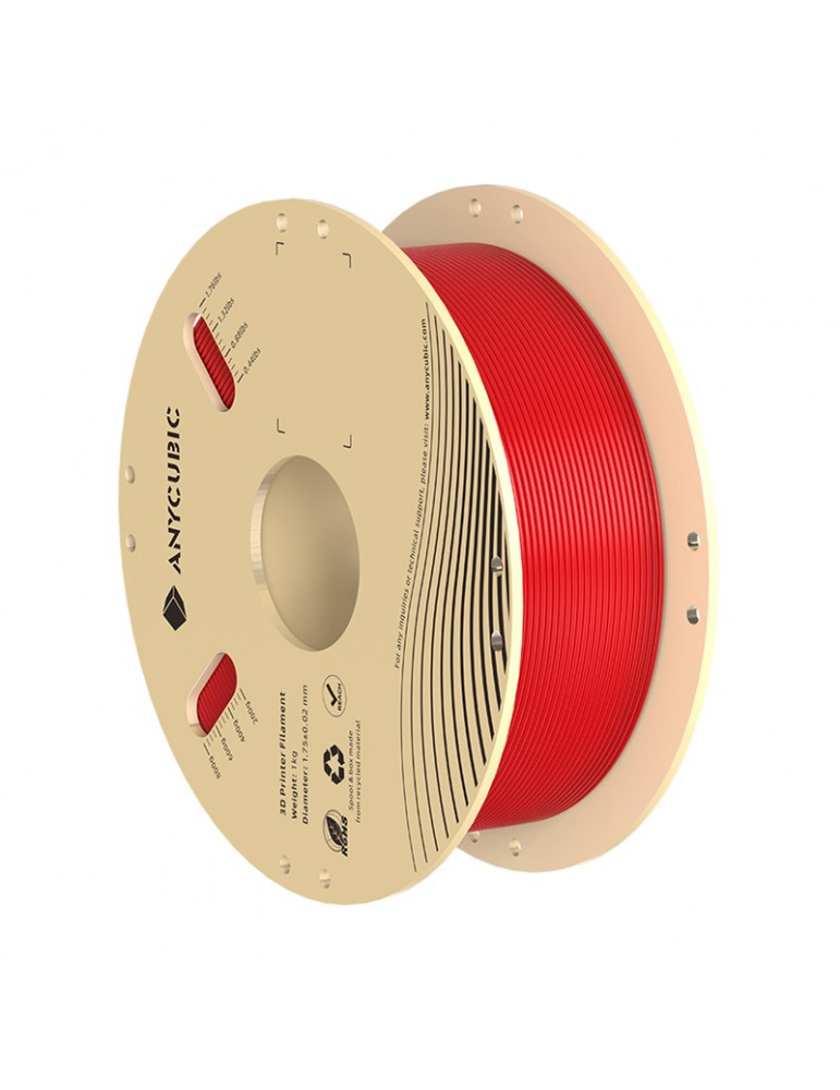 PLA siūlas Anycubic 1,75 mm raudonas 1 kg – CyborgShop