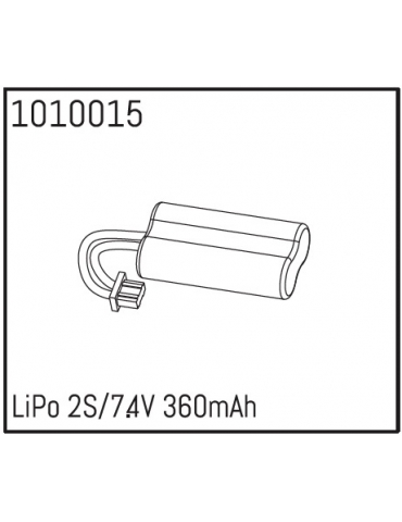 LiPo 2S 7.4V 360mAh akumuliatorius AB240174 – CyborgShop