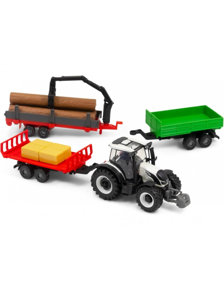 Bburago Valtra N174 modeliukas su priedais dovanų rinkinys – CyborgShop